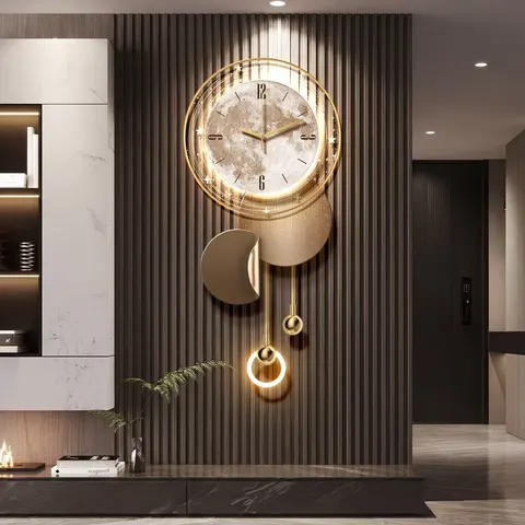 Luxury Elegance TV Background Wall Acrylic LED Painting UV Printing Art Decor Painting Metal Pendant Wall Mural
