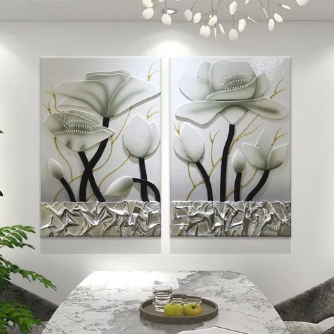 抽象 单幅 装饰画 轻奢风 餐厅背景墙挂画 砂岩浮雕