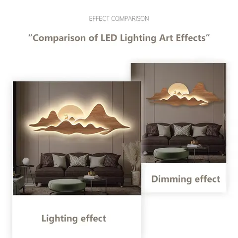 Luxury  Landscape Art Home Decor Painting Living Room Sofa Background Wall Glowed Crystal Porcelain Painting