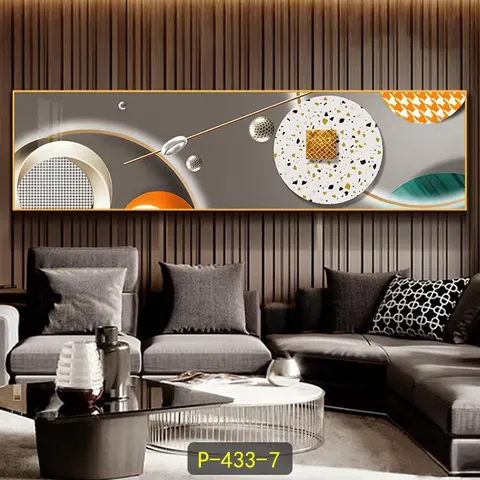 Luxury Living Room Bedroom Decoration Sofa Background Wall Abstract Art Decor Crystal Porcelain Painting