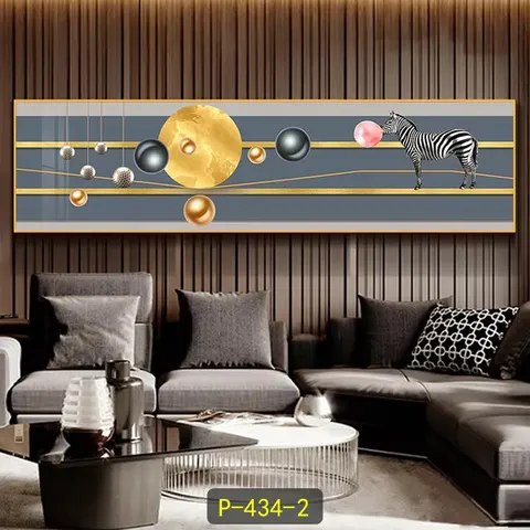 Luxury Living Room Bedroom Decoration Sofa Background Wall Abstract Art Decor Crystal Porcelain Painting