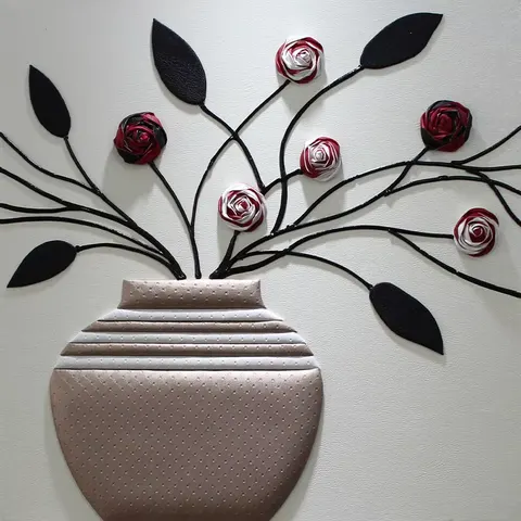 Luxury Living Room Sofa Background Wall Art Decor Painting 3D Stereoscopic Leather Painting