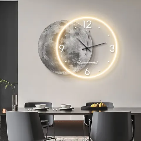Luxury Moon UV High-definition Printing Acrylic LED Paintings Restaurant Background Wall Art Home Decor Paintings