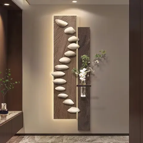 Luxury Sophistication Sandstone Shine Glowed LED Painting Living Room Corridor Art Home Decor Paintings