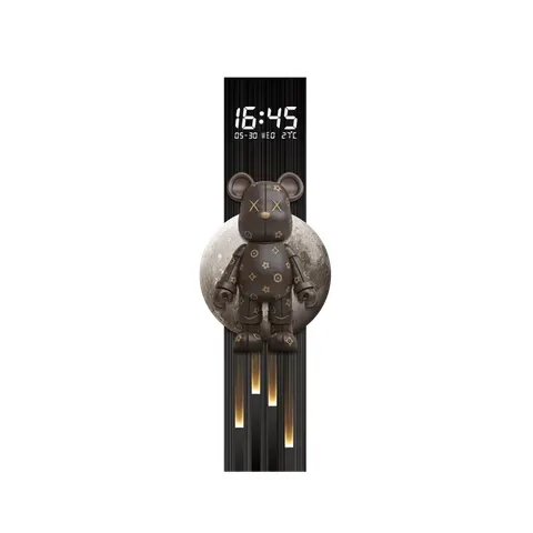 Luxury Violent Bear Entrance Hall Art Decor Painting Corridor Electronic Screen Wall Painting