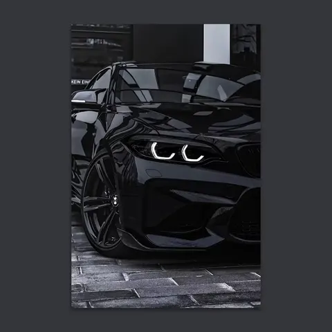 Manufacturer's Wholesale Creativity Luxury Car Acrylic LED Paintings E-sports Room Wall Decor Neon Lights Mural Painting