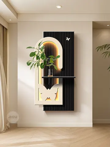 Manufacturer Wholesale Handmade Production Sandstone Art Decor Painting Hydroponic Plants Glowed LED Painting