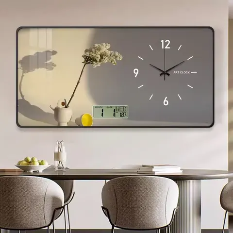 Manufacturers Wholesale Calendar New Product Explosion Modern Clock Decorative Painting Home Decor Wall Art with Clock