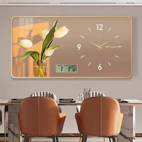 Manufacturers Wholesale Calendar New Product Explosion Modern Clock Decorative Painting Home Decor Wall Art with Clock