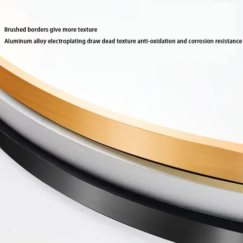 Manufacturers Wholesale Glass Modern Round Corner Vanity Mirror Wall Hanging Hotel Bathroom High Quality Room
