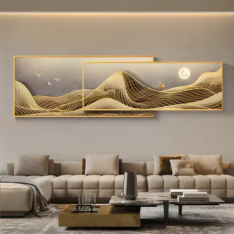 Manufacturers Wholesale Living Room Wall Decor Painting Living Room Hotel Background Wall Art Prison Crystal Porcelain Painting