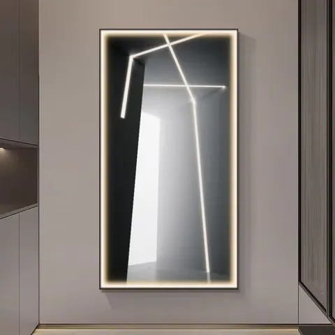 Manufacturers Wholesale Modern Indoor Porch Crystal Painting 3D Wall Art Home Decor Hotel Bedroom Bed Led Painting