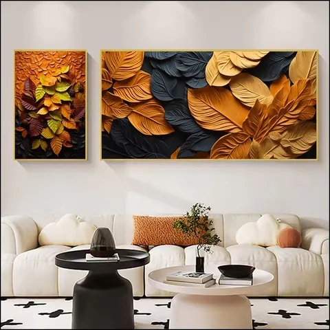 植物 单幅 装饰画 现代简约 客厅背景墙挂画 晶瓷画