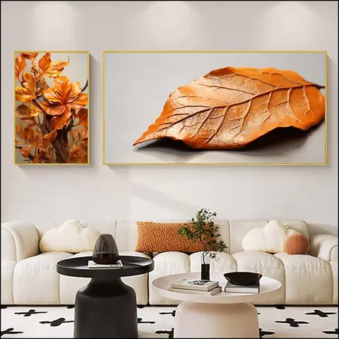 植物 单幅 装饰画 现代简约 客厅背景墙挂画 晶瓷画