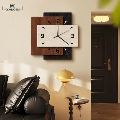 Medieval Style Living Room Clocks and Watches Art Decor Painting Elegance Sofa Background Wall Wall Painting