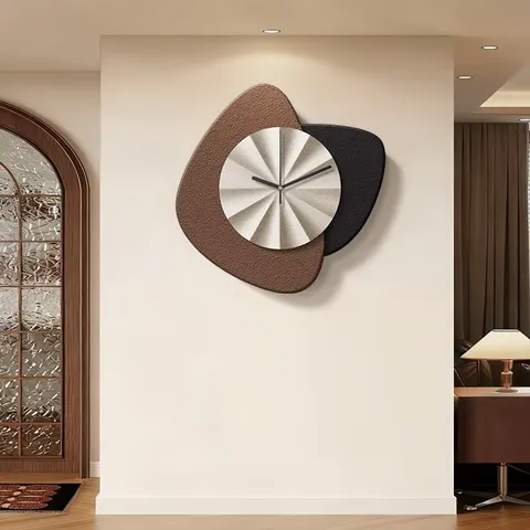 Medieval-style TV Wall Decor Painting Abstract Geometric Three-Layer Frameless Inkjet-Printed Dining Room Hanging Art Painting