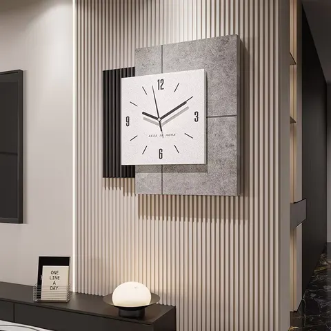Minimalism Elegance TV Background Wall Art Decor Painting Creativity Living Room Wall Clocks Wall Surface Mural Painting