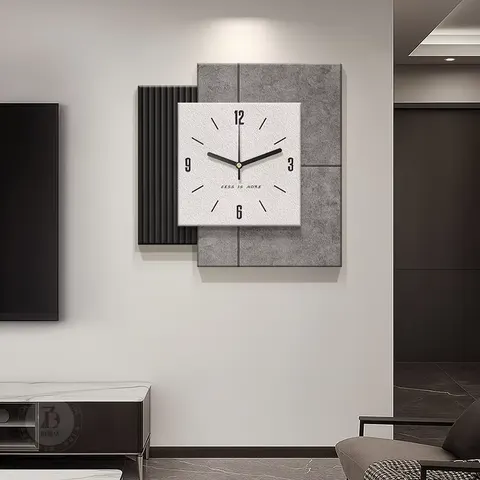 挂钟组合 单幅 装饰画 现代简约 客厅背景墙挂画 挂钟