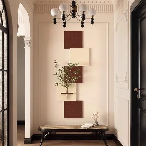 Minimalism Entrance Hall Art Decor Paintings Corridor Living Room Sandstone Hydroponic Plants Wall Painting