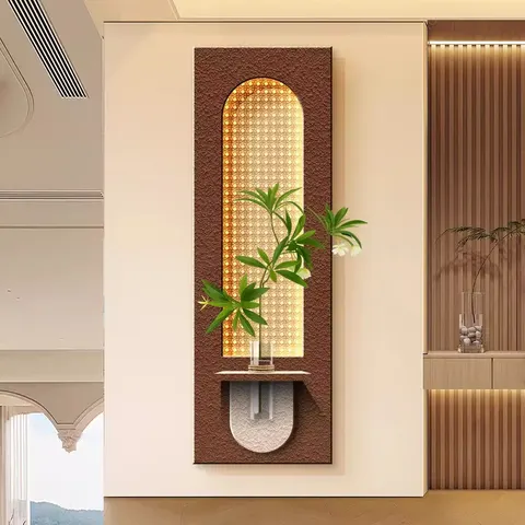 植物 单幅 装饰画 现代简约 客厅背景墙挂画 砂岩浮雕