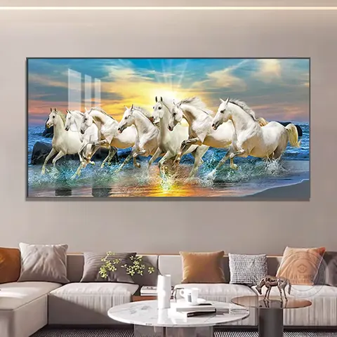 动物 单幅 装饰画 现代简约 客厅背景墙挂画 晶瓷画