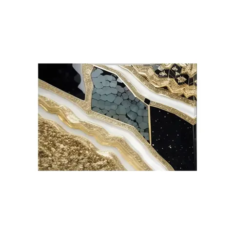 Modern Abstract Home Decor Paintings Living Room with LED Glow Inlaid with Diamond Painting Porch Crystal Porcelain Mural