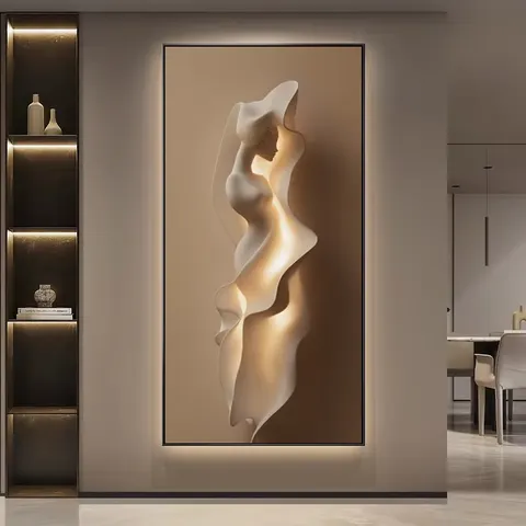 抽象 单幅 装饰画 现代简约 玄关背景墙挂画 晶瓷画