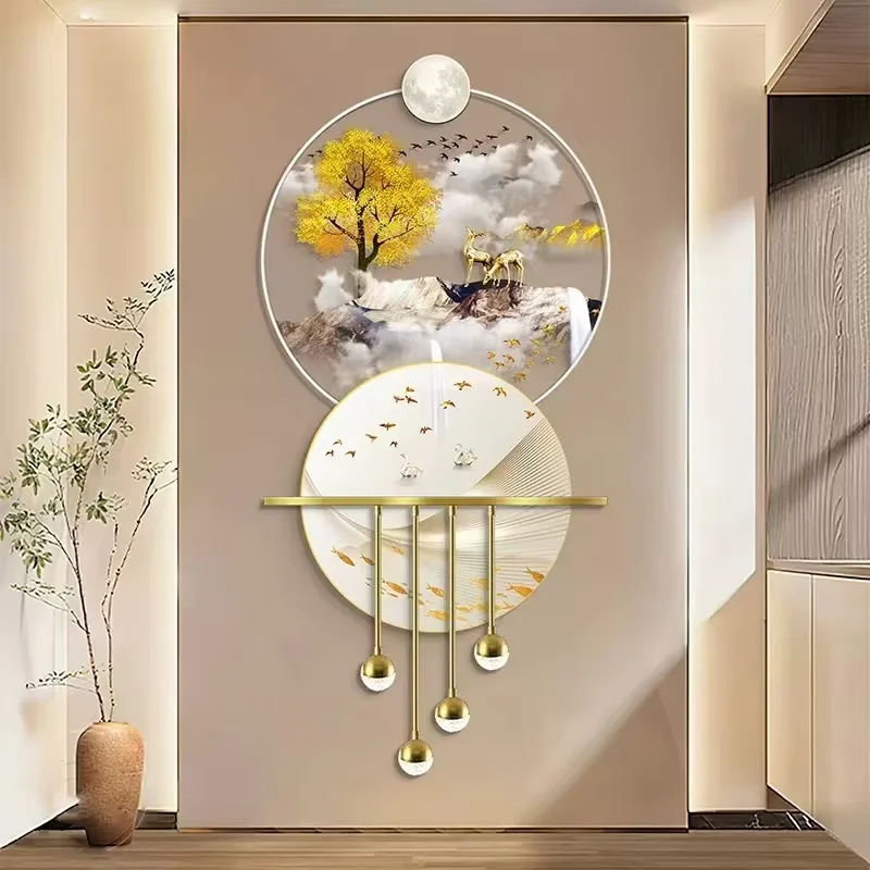 Modern Decorative Painting LED Crystal Porcelain Painting Acrylic LED Wall Art 3D Acrylic LED Art 3D Acrylic LED Wall Art
