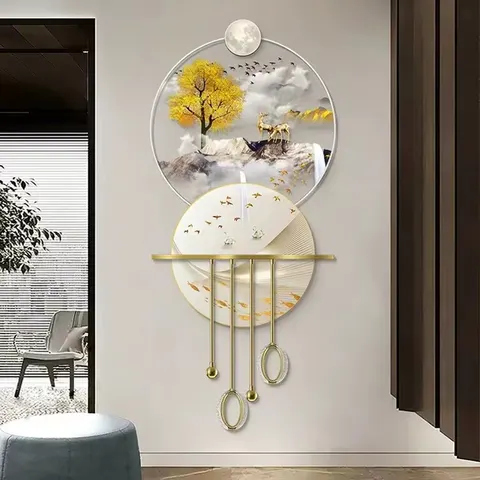 Modern Decorative Painting LED Crystal Porcelain Painting Acrylic LED Wall Art 3D Acrylic LED Art 3D Acrylic LED Wall Art