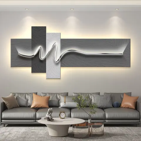 Modern High Sense of Atmospheric Crystal Porcelain Decorative Painting Wall Decor Home Decor Wall Art LED Painting