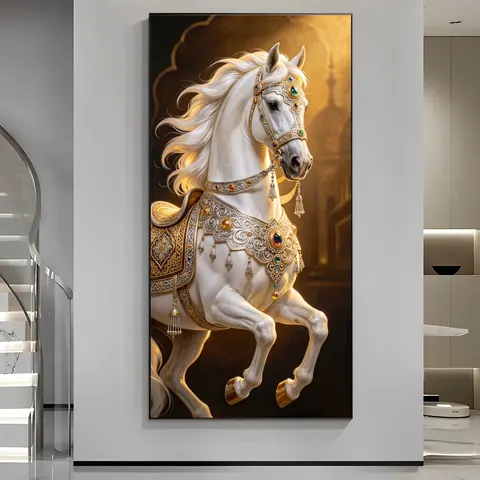 动物 单幅 装饰画 现代简约 玄关背景墙挂画 晶瓷画