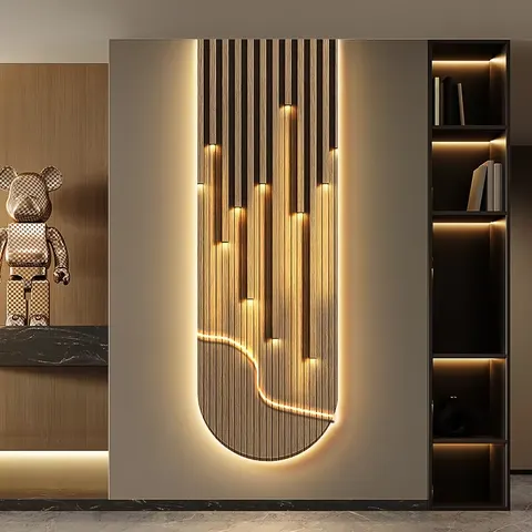 Modern Home Furnishings Fashion Simplicity Characters Home Decor LED Glowed Wall Art Decor
