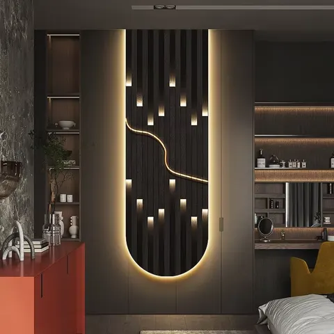 Modern Home Furnishings Fashion Simplicity Characters Home Decor LED Glowed Wall Art Decor