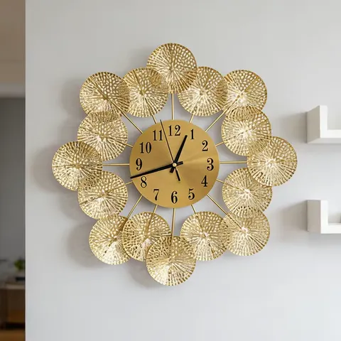 Modern Ironwork Wall-mounted Wall Clocks Art Decoration Homestay Background Wall Creativity Craftwork Hanging Piece