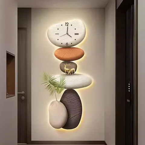 Modern Light Luxury Crystal Porcelain Painting Wall Art LED Light Painting  Paintings and Wall Arts Wall Art Home Decor