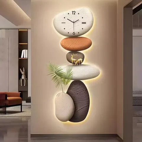 Modern Light Luxury Crystal Porcelain Painting Wall Art LED Light Painting  Paintings and Wall Arts Wall Art Home Decor