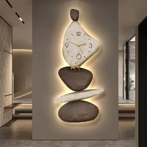 Modern Light Luxury Crystal Porcelain Painting Wall Art LED Light Painting  Paintings and Wall Arts Wall Art Home Decor