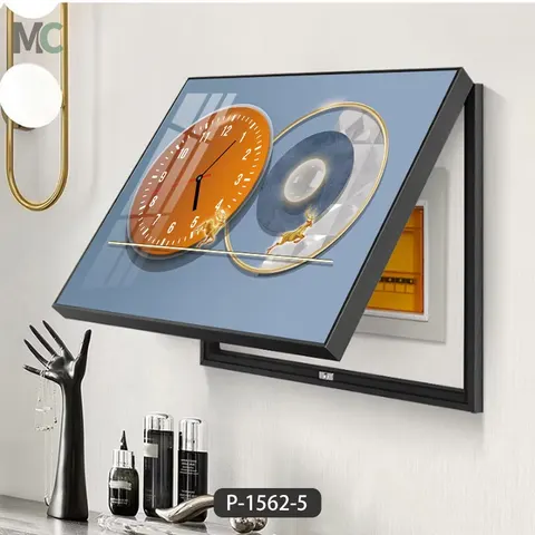 Modern Light Luxury Electric Box Cover Decoration Painting Exempt Play Hole Power Supply Switch Box Art Wall Decor Painting
