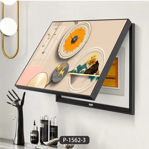 Modern Light Luxury Electric Box Cover Decoration Painting Exempt Play Hole Power Supply Switch Box Art Wall Decor Painting