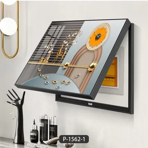 Modern Light Luxury Electric Box Cover Decoration Painting Exempt Play Hole Power Supply Switch Box Art Wall Decor Painting