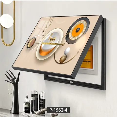 Modern Light Luxury Electric Box Cover Decoration Painting Exempt Play Hole Power Supply Switch Box Art Wall Decor Painting
