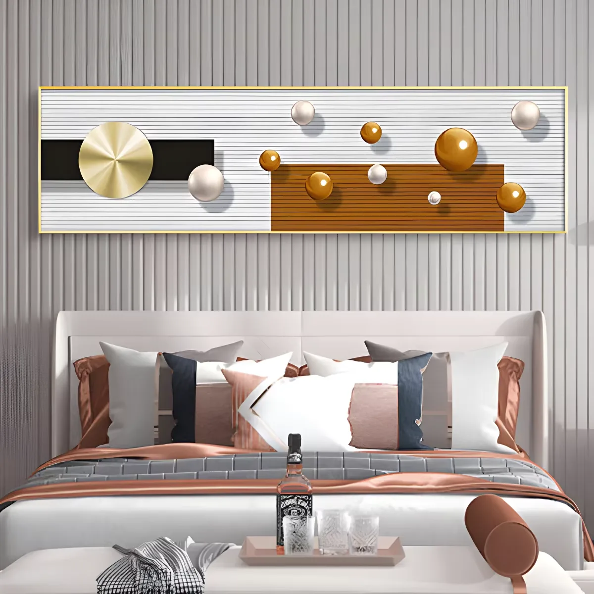 Modern Light Luxury High-end Wall Art Home Decor Painting Living Room Corridor Background Wall Crystal Porcelain Painting
