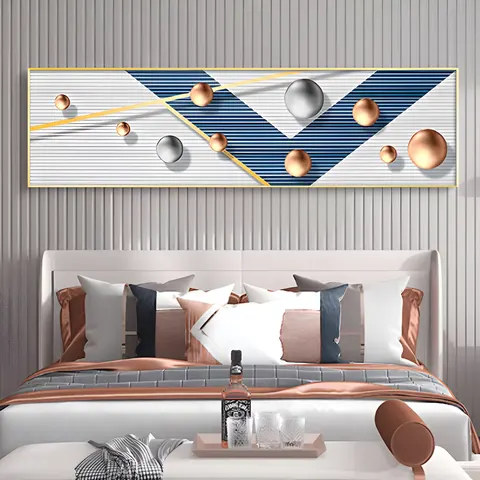 Modern Light Luxury High-end Wall Art Home Decor Painting Living Room Corridor Background Wall Crystal Porcelain Painting