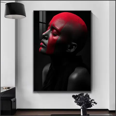 Modern Light Luxury Niche Art Decor Hanging Paintings High-end Beauty Salons Abstract Figures Crystal Paintings