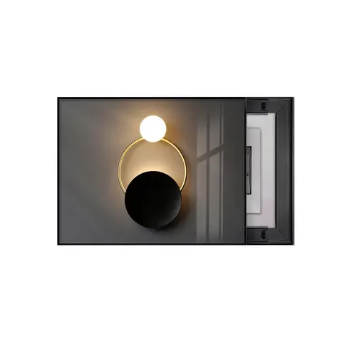 Modern Light Luxury Sense of Crystal Porcelain Wall Art Abstract Painting Custom Meter Box Decorative Painting Home Decoration