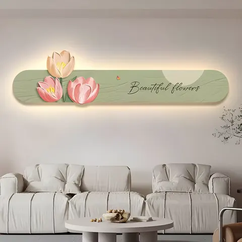 繁花 单幅 装饰画 现代简约 客厅背景墙挂画 精雕画