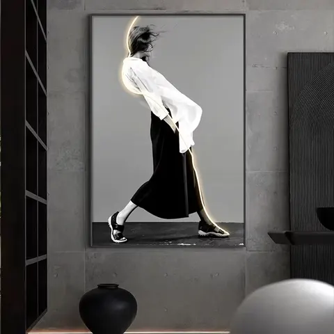 抽象 单幅 装饰画 现代简约 玄关背景墙挂画 晶瓷画