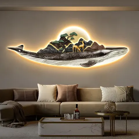抽象 单幅 装饰画 现代简约 客厅背景墙挂画 精雕画