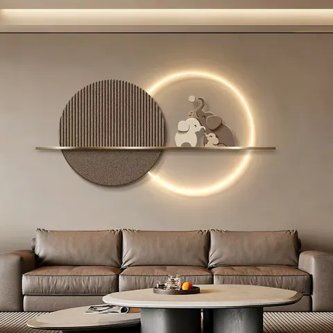 抽象 单幅 装饰画 轻奢风 客厅背景墙挂画 金属壁饰