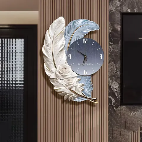 Modern Luxury Elegance Feathers Living Room Background Wall Art Home Decor Paintings Creativity Feathers Glowed LED Painting